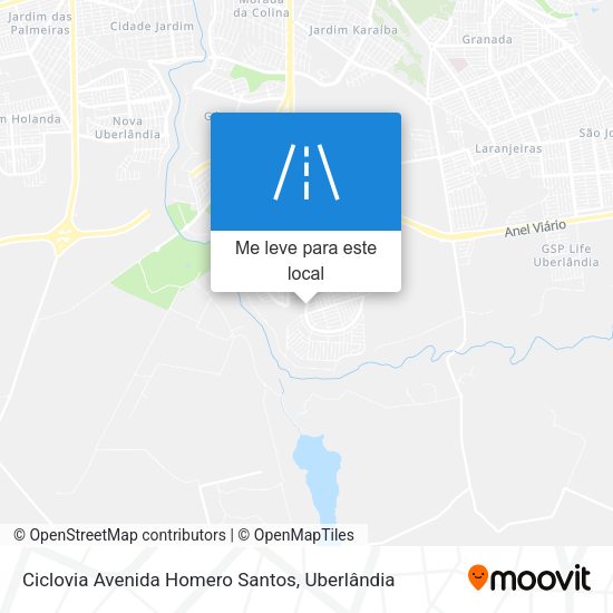 Ciclovia Avenida Homero Santos mapa