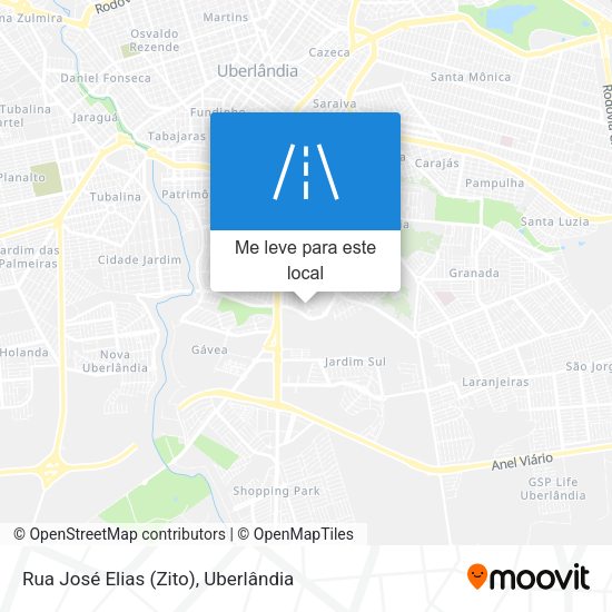 Rua José Elias (Zito) mapa