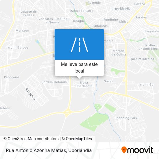 Rua Antonio Azenha Matias mapa