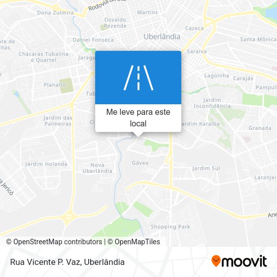 Rua Vicente P. Vaz mapa