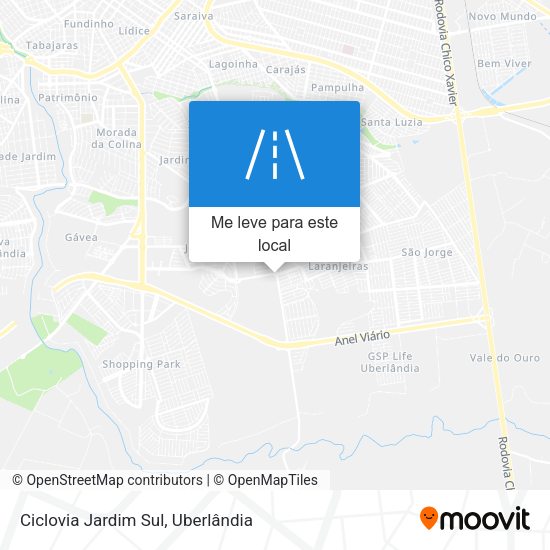 Ciclovia Jardim Sul mapa