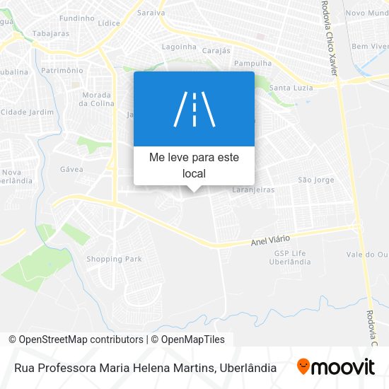 Rua Professora Maria Helena Martins mapa