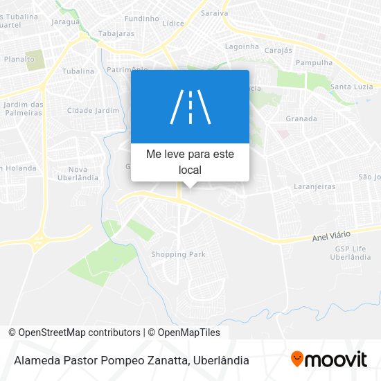 Alameda Pastor Pompeo Zanatta mapa