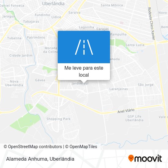 Alameda Anhuma mapa
