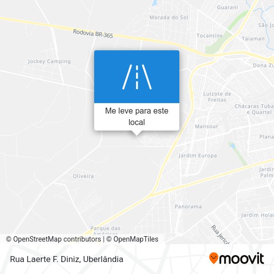 Rua Laerte F. Diniz mapa