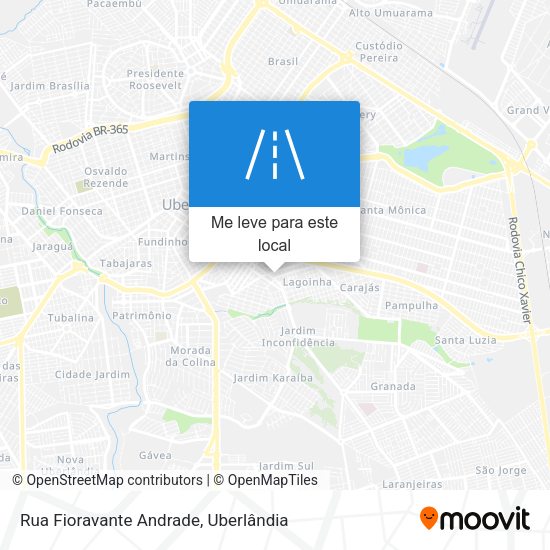 Rua Fioravante Andrade mapa