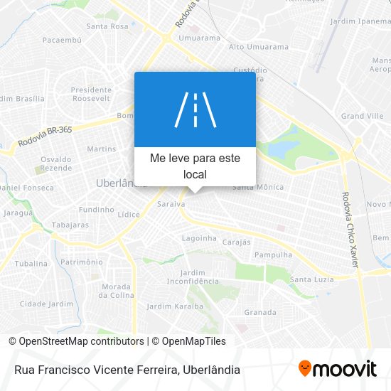 Rua Francisco Vicente Ferreira mapa