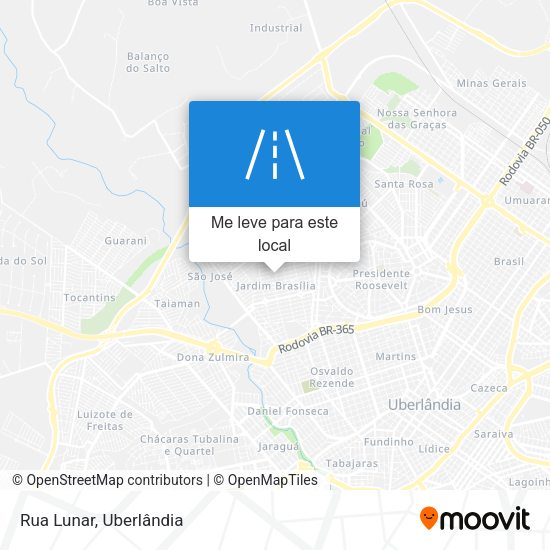 Rua Lunar mapa