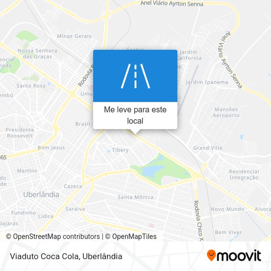 Viaduto Coca Cola mapa