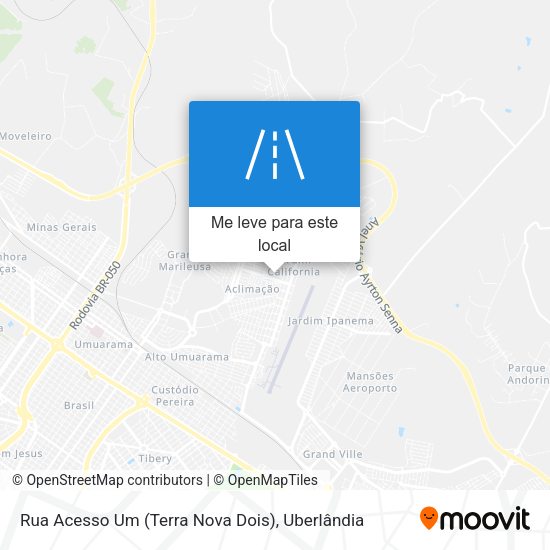 Rua Acesso Um (Terra Nova Dois) mapa