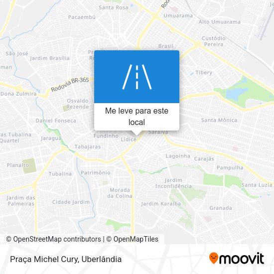 Praça Michel Cury mapa