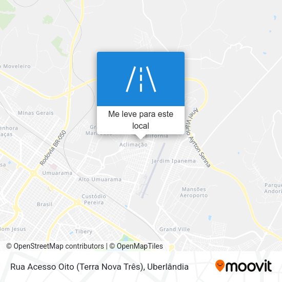 Rua Acesso Oito (Terra Nova Três) mapa