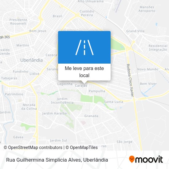 Rua Guilhermina Simplicia Alves mapa