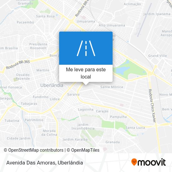 Avenida Das Amoras mapa