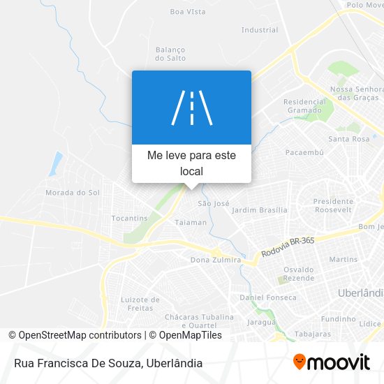 Rua Francisca De Souza mapa