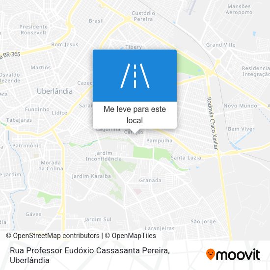 Rua Professor Eudóxio Cassasanta Pereira mapa