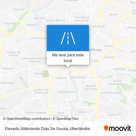 Elevado Aldorando Dias De Sousa mapa