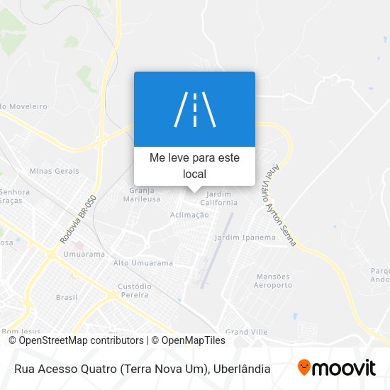 Rua Acesso Quatro (Terra Nova Um) mapa
