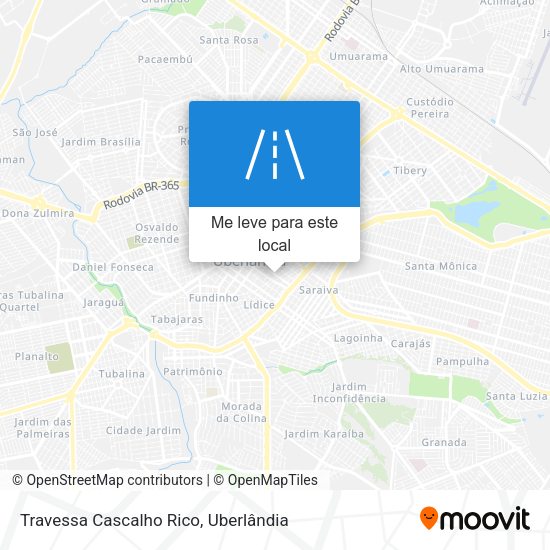 Travessa Cascalho Rico mapa