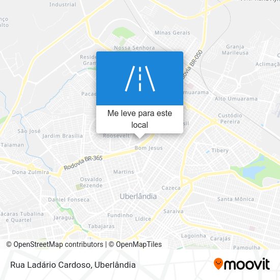 Rua Ladário Cardoso mapa