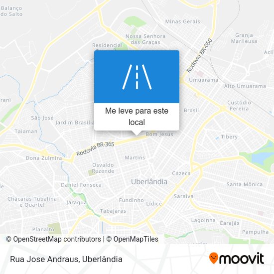 Rua Jose Andraus mapa