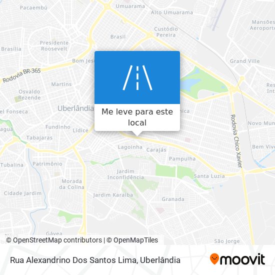 Rua Alexandrino Dos Santos Lima mapa