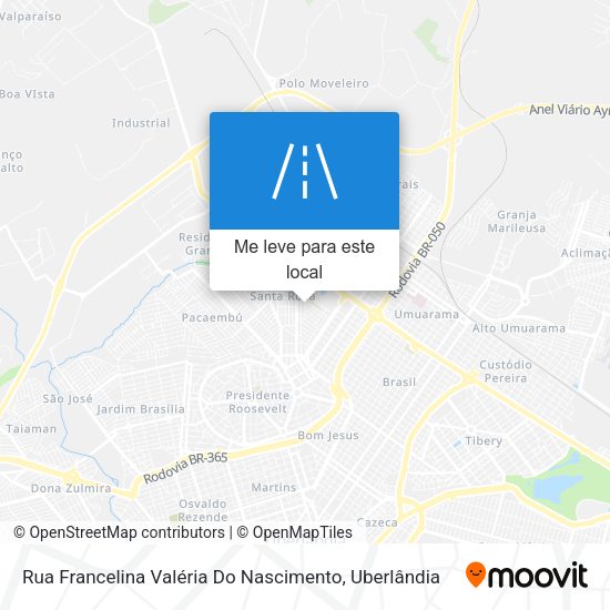 Rua Francelina Valéria Do Nascimento mapa