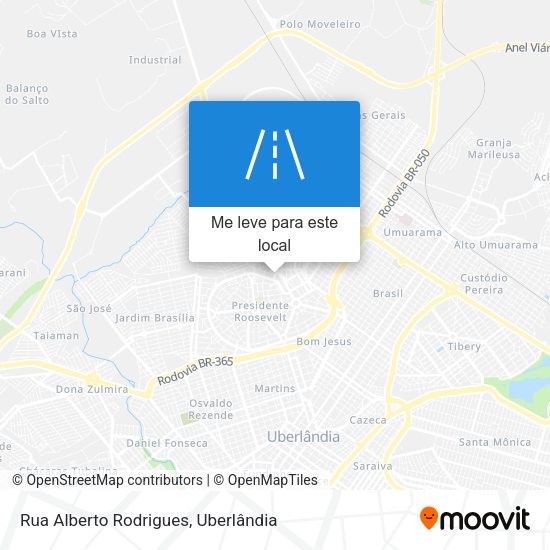 Rua Alberto Rodrigues mapa