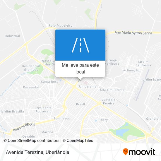 Avenida Terezina mapa