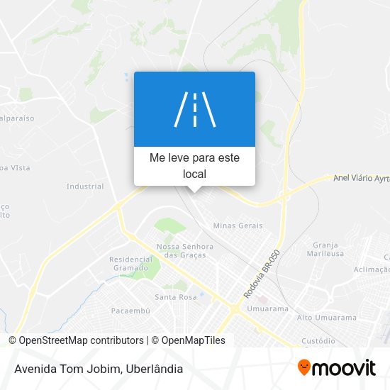 Avenida Tom Jobim mapa