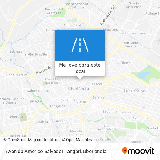 Avenida Américo Salvador Tangari mapa