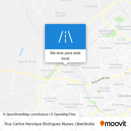 Rua Carlos Henrique Rodrigues Nunes mapa