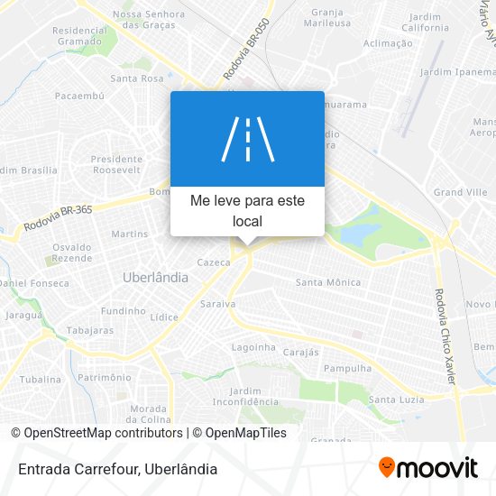 Entrada Carrefour mapa