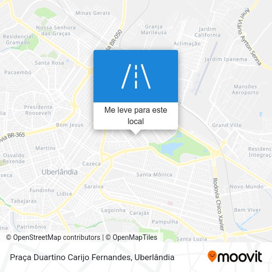 Praça Duartino Carijo Fernandes mapa