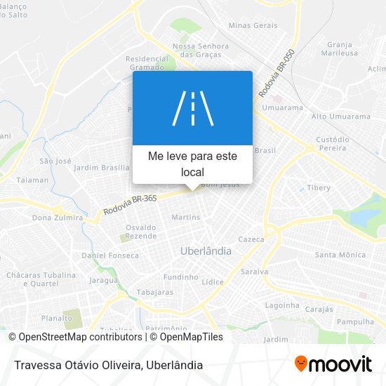 Travessa Otávio Oliveira mapa
