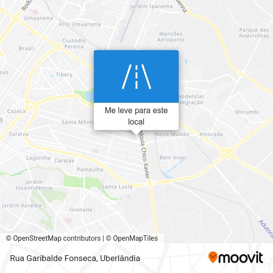 Rua Garibalde Fonseca mapa
