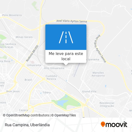 Rua Campina mapa