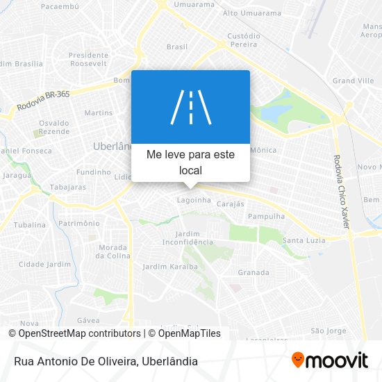 Rua Antonio De Oliveira mapa
