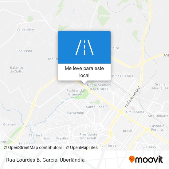 Rua Lourdes B. Garcia mapa