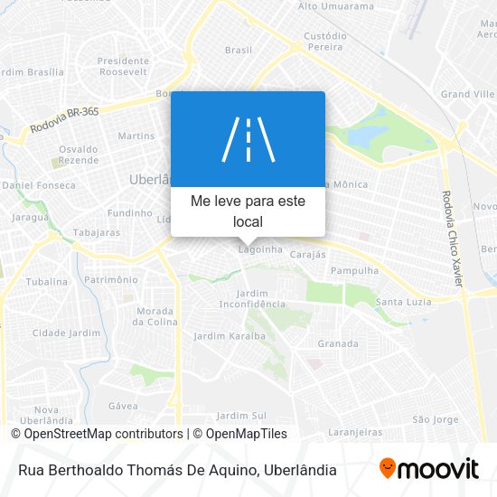 Rua Berthoaldo Thomás De Aquino mapa