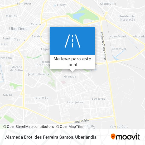 Alameda Erotildes Ferreira Santos mapa