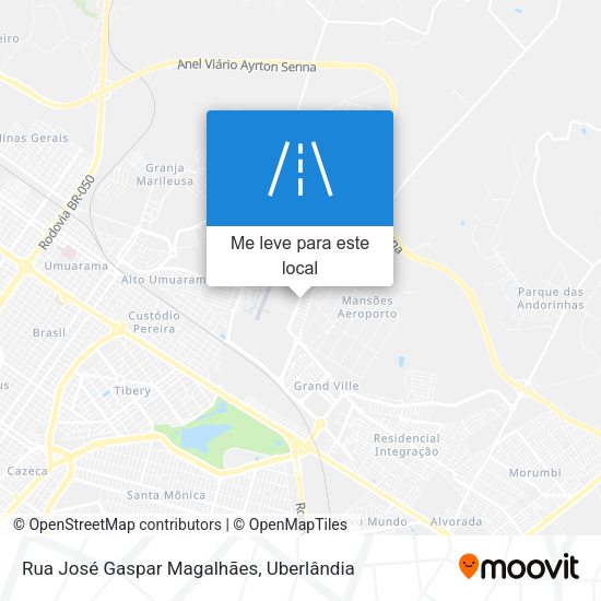 Rua José Gaspar Magalhães mapa
