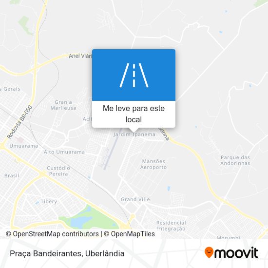 Praça Bandeirantes mapa