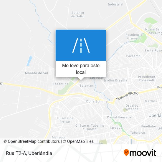 Rua T2-A mapa