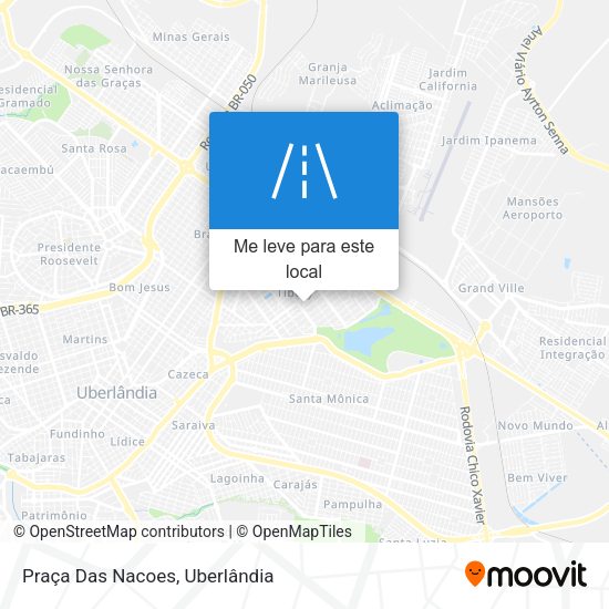 Praça Das Nacoes mapa