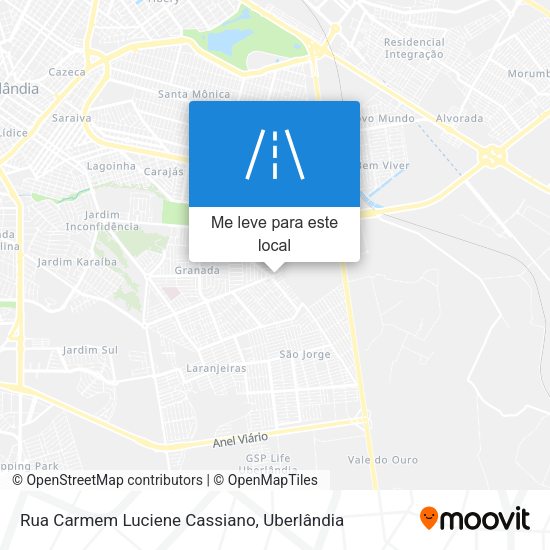 Rua Carmem Luciene Cassiano mapa