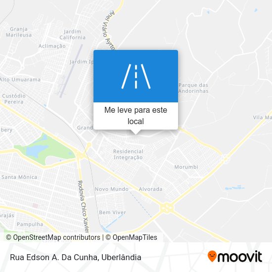 Rua Edson A. Da Cunha mapa