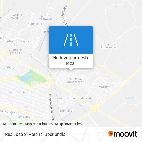 Rua José S. Pereira mapa