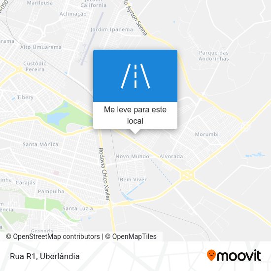 Rua R1 mapa