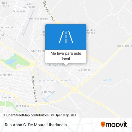Rua Anna G. De Moura mapa